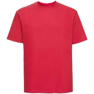 Russell Heren Ringspun Cotton Classic T-shirt (Helder rood)