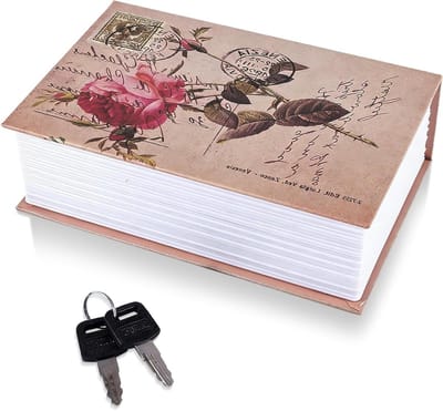 Verstevig je beveiliging met een verborgen boek safe met sleutel, ideaal voor waardevolle spullen en geheimen, 18 x 11,5 x 5,5 cm