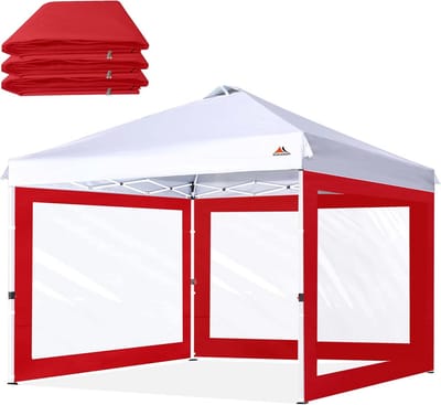 Transparante Zijwanden voor 10x10 Partytent Frame, Set van 3 Stuks