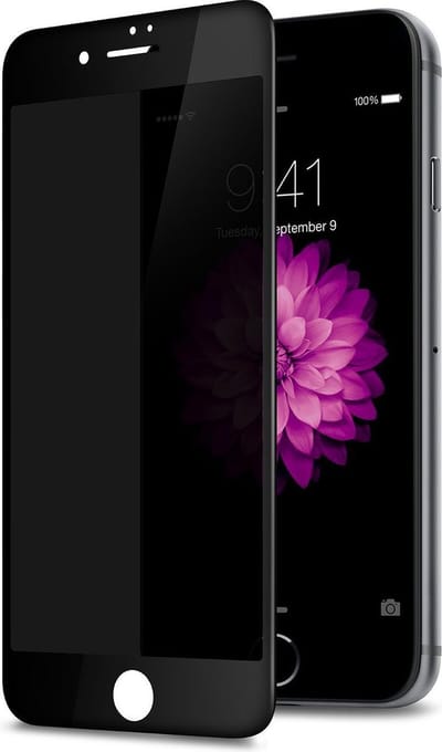HB Glas Geschikt voor Apple iPhone 7 Glas - High Impact Anti-Glare Mat Glass - Zwart