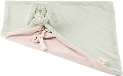 Nattou Lapidou Baby Dekentje met Knuffel - 50 x 50 cm - Doudou Konijn - Baby Cadeau - Lindengroen