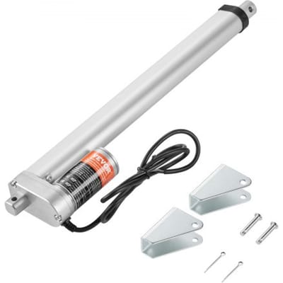 VEVOR 1500N Lineaire actuator DC 12V lineaire aandrijving IP54 elektrische lineaire motor 300 mm slaglengte Geluidsniveau ≤ 60 dB Elektrische deuropener 5 mm/s rijsnelheid Lineaire technologie Aanpassingsaandrijving