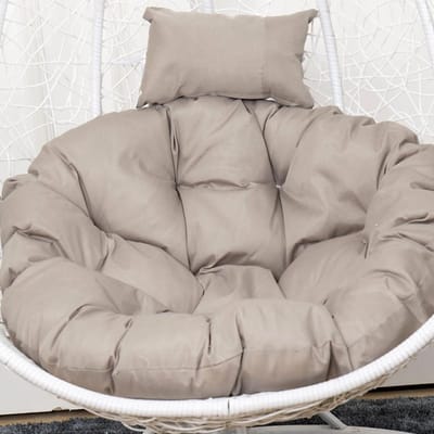 Coussin de siège pour fauteuil Papasan Coussin de siège Coussin de chaise ronde Coussin de sol pour la maison Décoration intérieure Coussin de chaise à bascule douce Classique gris foncé
