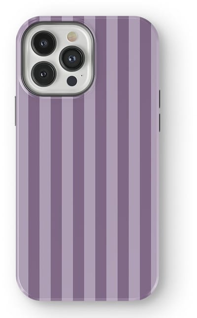 DripCase Gestreept Hoesje geschikt voor iPhone 13 Pro Max | Backcover met Mag | Stripes Motief | Trendy Case geschikt voor iPhone 13 Pro Max met Strepen Lavender Beam