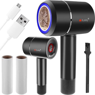 Electrische Kledingscheerapparaat Met UV 3-in-1 Reinigingsroller + 2 st. Ruhhy rollen