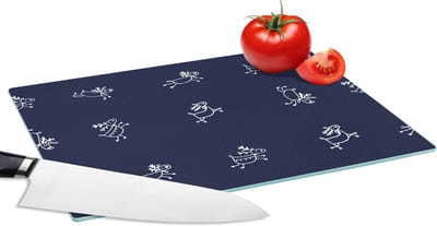 Glazen Snijplank - 28x20 - Hert - Patroon - Illustratie - Snijplanken Glas