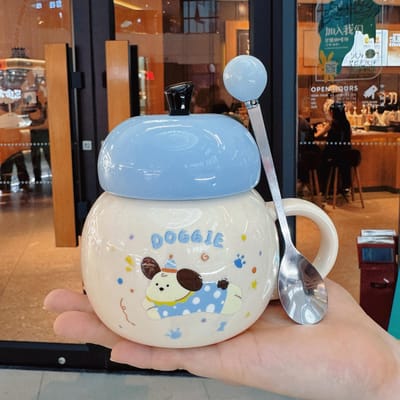 Verjaardagscadeau Meisjes Konijn Mok Keramische Mok Souvenir Praktisch Cadeaubox Nieuwe Waterbeker Jongens 301-400ml