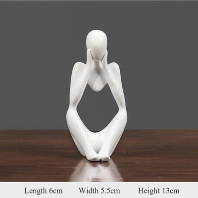Abstract figuur Hars Sculptuur Trinket Kantoor Decoratie Standbeeld Thuis Sculptuur Festival Cadeau Focus