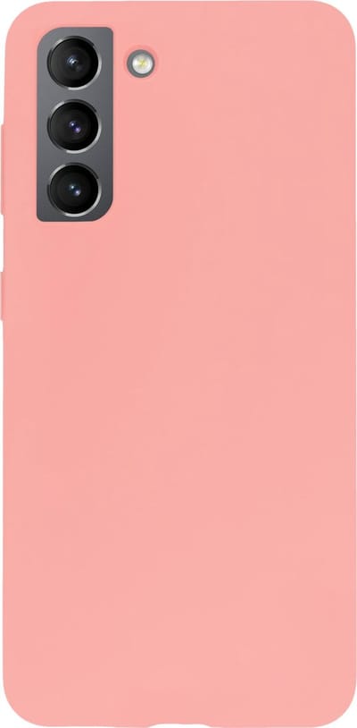 BMAX Siliconen hard case hoesje geschikt voor Samsung Galaxy S21 / Hard Cover / Beschermhoesje / Telefoonhoesje / Hard case / Telefoonbescherming - Peach