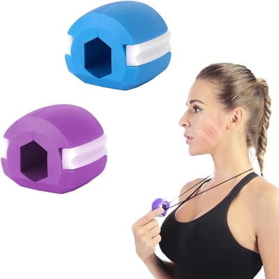 SCH® Kaaklijn Trainer - Kaaklijn - Paars/Blauw - 10cm x 10cm x 2cm
