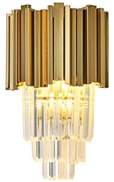 Moderne Kristallen Wandkandelaar - 4 Tiers Wandlamp voor Nachtkastje en Verlichting