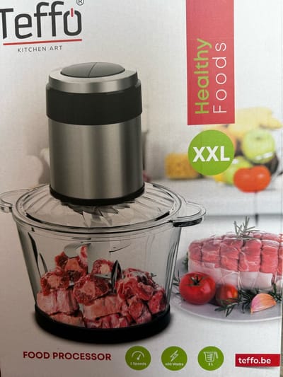 Mevaz - Hakmolen - XXL - 2 Snelheden - 3 Liter