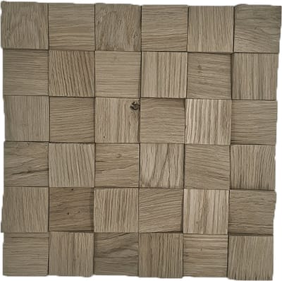 Houtstrip Eiken FSC Cube 3D Grijs