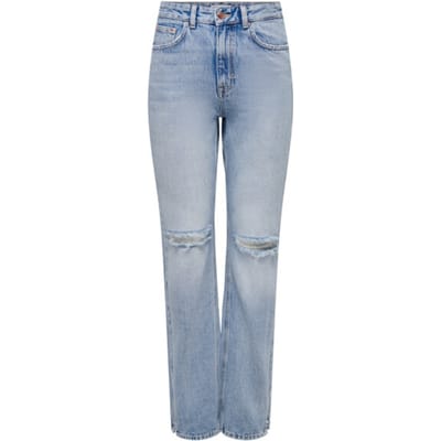 Only Onlbillie ex hw straight slit jns d blue denim