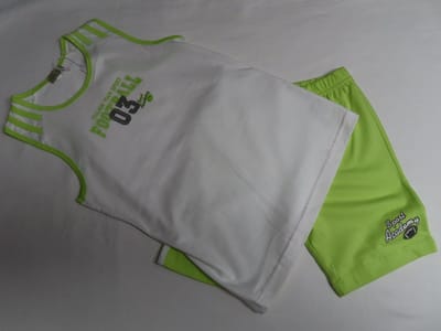 Ensemble - Jiongens - Wit / groen - Mouwloos - Football - 3 jaar 98