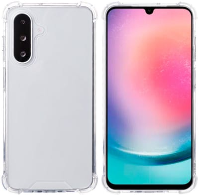 Rixus Anti-Burst Case For Samsung Galaxy A26, A17 Transparent