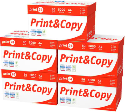 Printpapier Kopieerpapier 25000 vel 50 x 500 A4 Premium Hoogwit CIE 160 Testwinnaar PEFC gecertificeerd