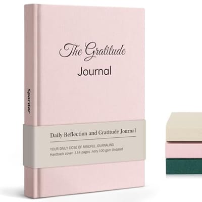 Dagboek met metalen pen voor dagelijkse mindfulness en positiviteit - Voor volwassenen