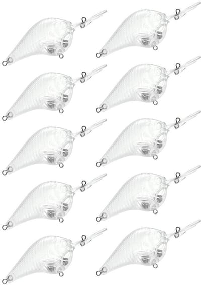 Dailygoods- Crankbait 10 Stuks - Bionisch Hard Kunstaas - DIY Vissen - Realistische Beweging - ABS-Kunststof - 9,5 x 3,5 cm