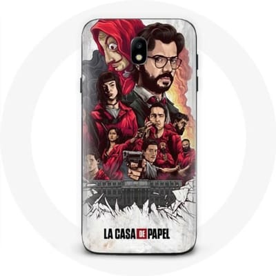 Hoesje - Samsung - Galaxy J3 2017 - La Casa De Papel - Flexibel - Kunst - Bescherming