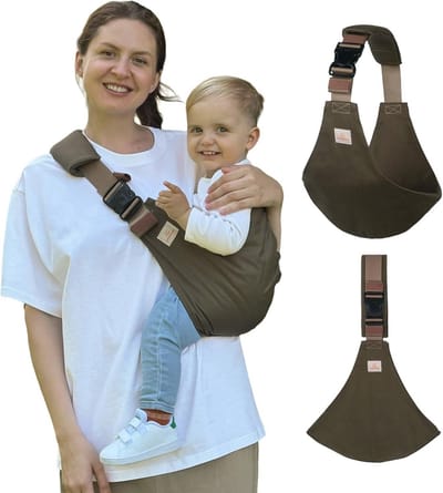 Draagdoek voor Baby en Peuter - Ergonomische Babydrager, Geschikt van 9 tot 48 Maanden, Katoen, Groen