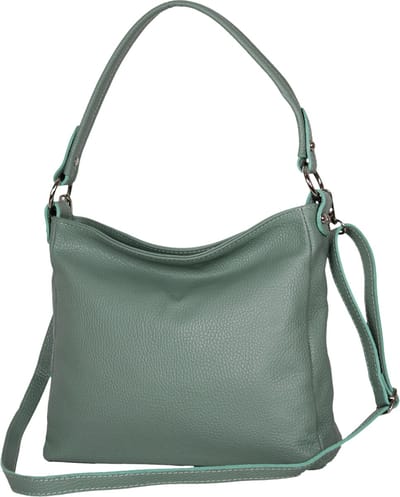 AmbraModa GLX35 - Italiaans handtas schoudertas crossbodytas van echt leer avocadogroen