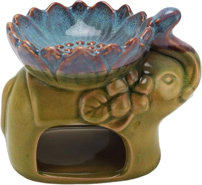 Dailygoods- Oliebrander Essentiële Olie - Keramische Aromatherapiebrander - Geurlamp - Draagbaar - Multifunctioneel - Stijlvol Design - Geurbrander