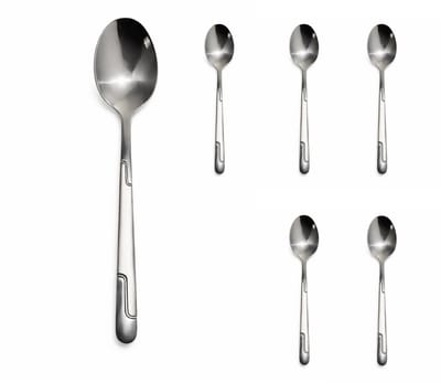 Kochmann 6 theelepels - 11,7 cm - Hoogwaardig RVS - Mat design - Theelepeltjes