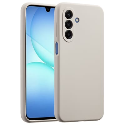 Accezz Hoesje - Geschikt voor Samsung Galaxy A17 (5G) / A17 (4G) - Liquid Silicone Backcover - Stone