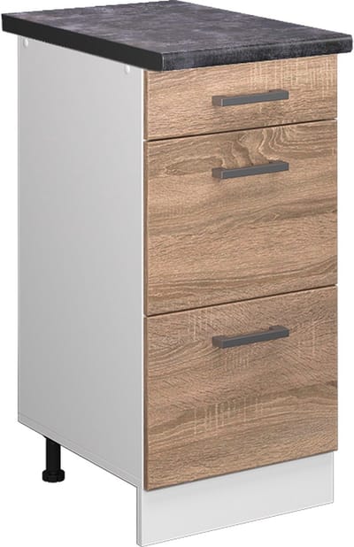Vicco R-Line Keukenonderkast – 40 cm met laden, WB Antraciet Sonoma