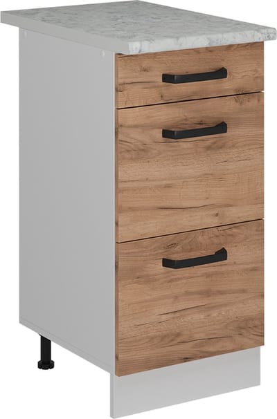 Vicco R-Line Keukenonderkast – 40 cm WB Marmer Krachtige eik goud