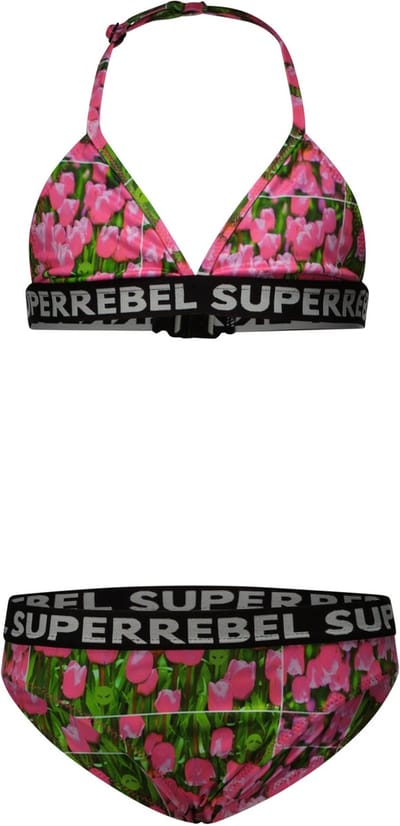 SuperRebel R501-5002 Meisjes triangle bikini-AO tulip-Maat 10-140