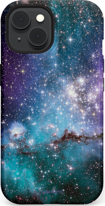 Casetastic Hoesje Geschikt voor Apple iPhone 15 Magsafe - Stijlvolle Beschermende Duo-layer Case - Nebula nachtdroom