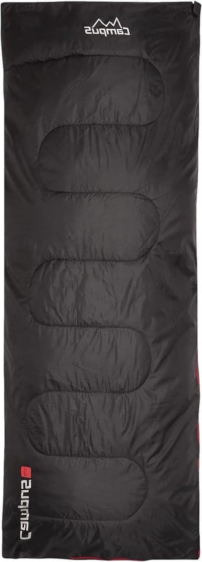 Slaapzak - Kampeerzak - Buiten slapen - Polyester materiaal - Één maat - Zwart