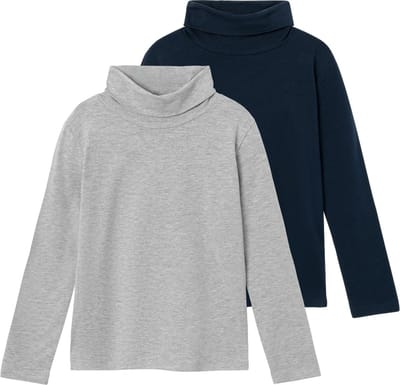 Name it souspull unisex - 2 stuks - donkerblauw - grijs - NKNviggo - maat 122/128