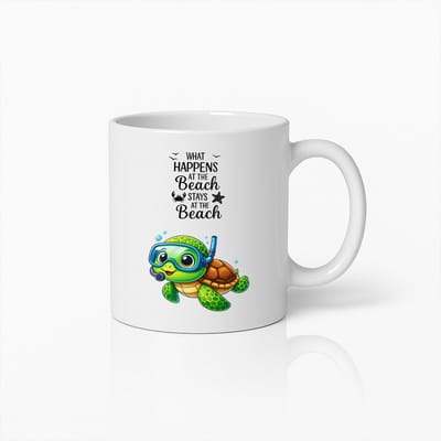 Strand Schildpad Koffiemok | Schattige Zee Schildpad Keramische Beker 330ml Zomer & Vakantie Cadeau