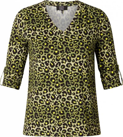 ES&SY Shirley Jersey Shirts - Green/Multi-Colour - maat 40