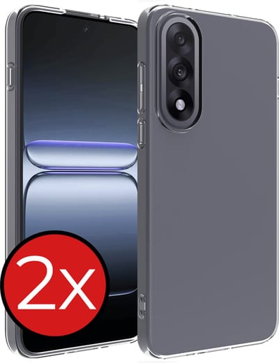Hoesje - 2 Stuks - Geschikt voor OnePlus Nord 5 - Sterk & Shockproof - Telefoonhoes - Back Cover - Case Siliconen - Telefoon Hoes - Transparant