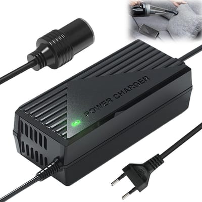 Allecto - Spanningsomvormer - 230 V naar 12 V - 15 A - 180 W - Adapter voor auto-apparaten - Geschikt voor autostofzuiger, ventilator, koelkast, lu...