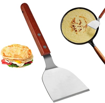 Crêpe Spreider - Pannenkoek gereedschap - Beslag Verdelen - Afneembare grip - 27 x 15 cm - Meerkleurig