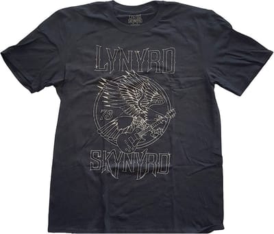 Lynyrd Skynyrd - '73 Eagle Guitar Heren T-shirt - S - Zwart