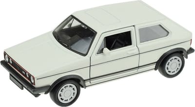 Welly Speelgoed Volkswagen auto - wit - die-cast metaal - 13 cm - Model Golf 1 GTI