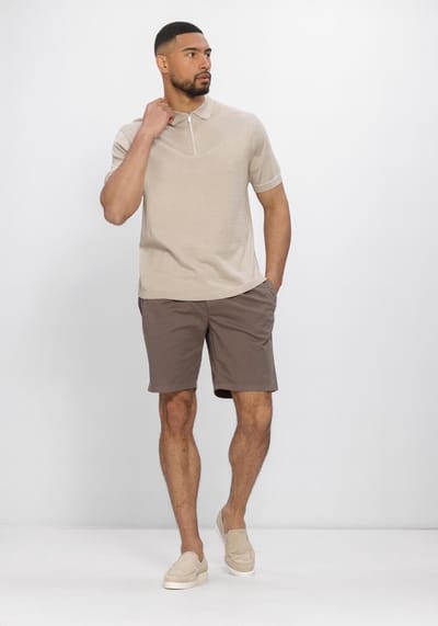 STEFANO LAURAN Polo Bastian Heren - Polo shirt - Beige - Maat M