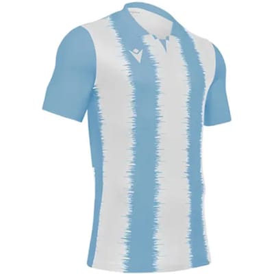 Macron Miram Shirt Korte Mouw Heren - Hemelsblauw / Wit | Maat: 3XL
