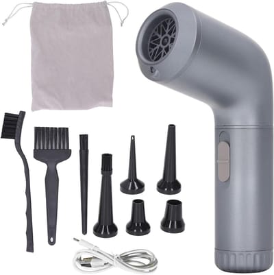 Elektrische Air Duster - Blaaspistool Snoerloos - Stof Verwijderen - 3 Snelheidsniveaus - 18500 Pa - Zwart