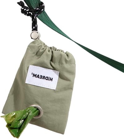 Solidchoice - Kleine Afvalzakdispenser voor Hondenpoep met Trekkoord Groen