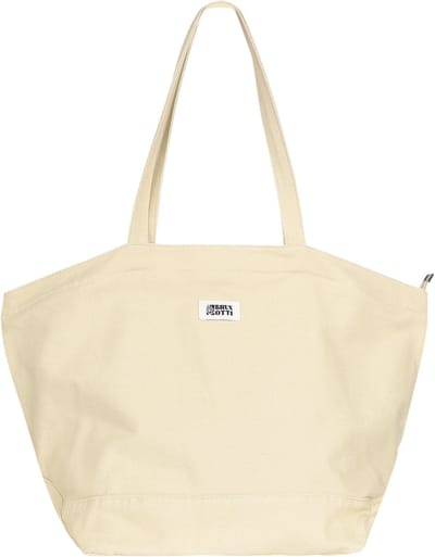 Brunotti - Tamra - Tas Feather Grey - 100% Katoen - Strandtas met Rits - Shopper Dames met Rits - ONE SIZE
