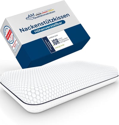 Neksteunkussen Verstelbaar - Gelschuim Kussen - Betere Slaap - Verkoelend Effect - 60x35 cm - Wit