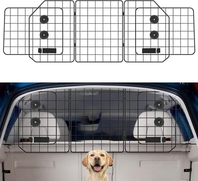 Honden Autobarrière - Verstelbare Hondenpoort - Veilig Rijden - Universele Pasvorm - Zwaar Gaas