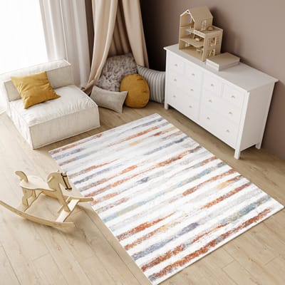 Tapiso Modena Vloerkleed Hoogpolig Modern Shaggy Fluffy Tapijt Maat- 80x150